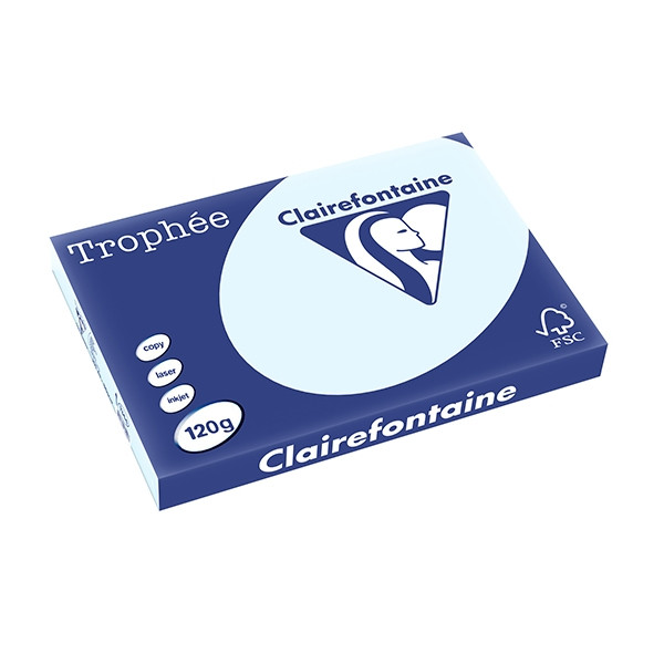 Clairefontaine gekleurd papier azuurblauw 120 g/m² A3 (250 vellen) 1344C 250132 - 1