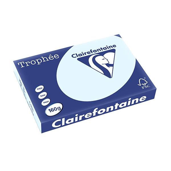 Clairefontaine gekleurd papier azuurblauw 160 g/m² A3 (250 vellen) 2637C 250150 - 1