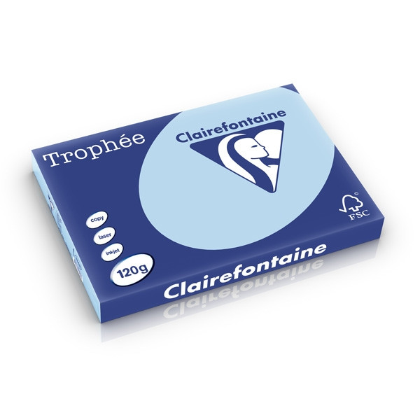 Clairefontaine gekleurd papier blauw 120 g/m² A3 (250 vellen) 1348C 250223 - 1