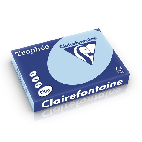 Clairefontaine gekleurd papier blauw 120 g/m² A4 (250 vellen) 1213C 250205 - 1