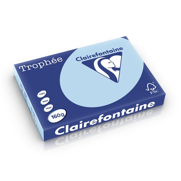 Clairefontaine gekleurd papier blauw 160 g/m² A3 (250 vellen) 1113C 250278 - 1