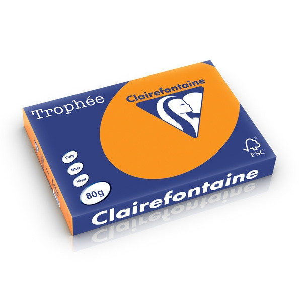 Clairefontaine gekleurd papier fluo-oranje 80 g/m² A3 (500 vellen) 2880C 250293 - 1