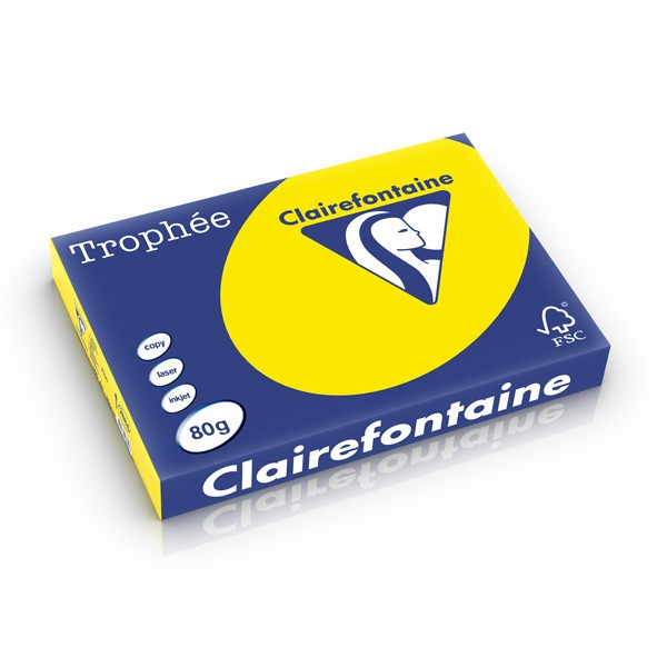Clairefontaine gekleurd papier fluogeel 80 g/m² A3 (500 vellen) 2884C 250291 - 1