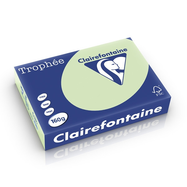 Clairefontaine gekleurd papier golfgroen 160 g/m² A4 (250 vellen) 1107C 250251 - 1