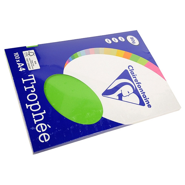 Clairefontaine gekleurd papier grasgroen 80 g/m² A4 (100 vellen) 4115C 250011 - 1