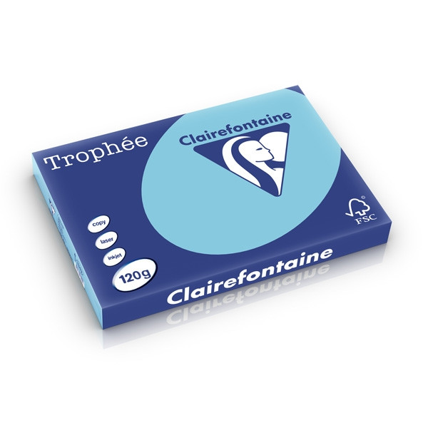 Clairefontaine gekleurd papier helblauw 120 g/m² A3 (250 vellen) 1342C 250222 - 1