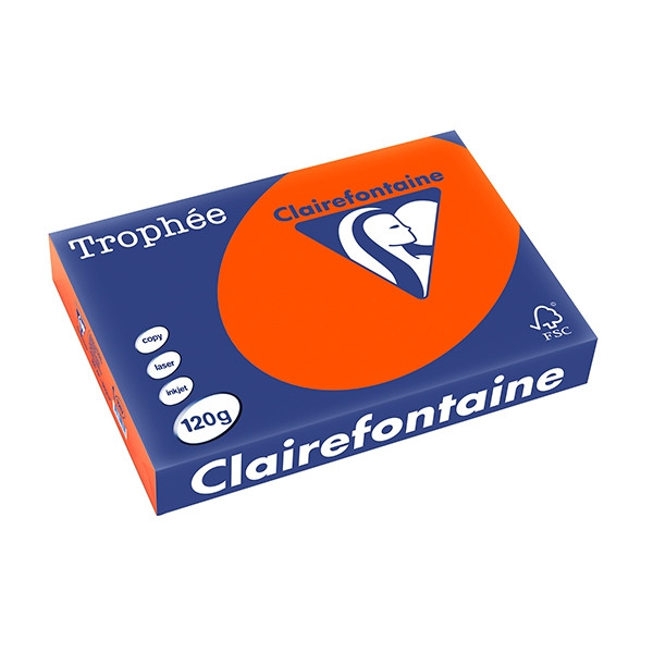 Clairefontaine gekleurd papier kardinaalrood 120 g/m² A4 (250 vellen) 1217C 250080 - 1