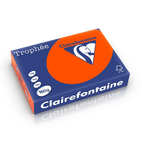 Clairefontaine gekleurd papier kardinaalrood 160 g/m² A4 (250 vellen) 1021C 250255 - 1