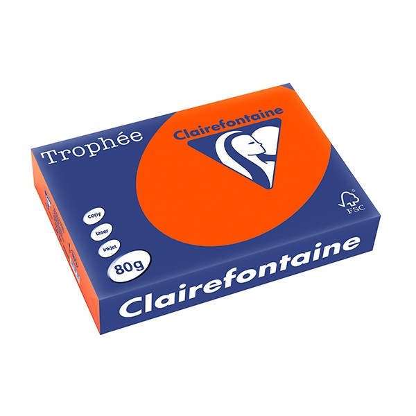 Clairefontaine gekleurd papier kardinaalrood 80 g/m² A4 (500 vellen) 1873C 250055 - 1