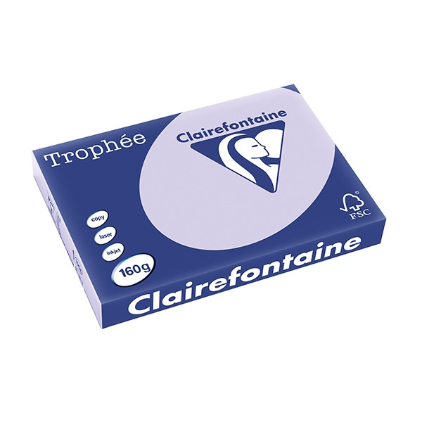 Clairefontaine gekleurd papier lila 160 g/m² A3 (250 vellen) 1068C 250149 - 1