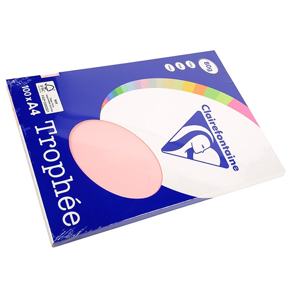 Clairefontaine gekleurd papier roze 80 g/m² A4 (100 vellen) 4103C 250001 - 1