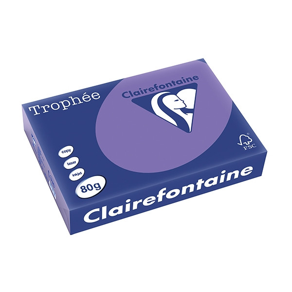 Clairefontaine gekleurd papier violet 80 g/m² A4 (500 vellen) 1786C 250058 - 1