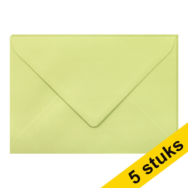 Clairefontaine gekleurde enveloppen bladgroen C5 120 g/m² (5 stuks) 26472C 250341 - 1