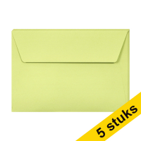 Clairefontaine gekleurde enveloppen bladgroen C6 120 g/m² (5 stuks) 26476C 250329