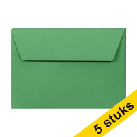 Clairefontaine gekleurde enveloppen bosgroen C6 120 g/m² (5 stuks) 26596C 250330