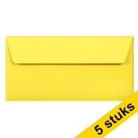 Clairefontaine gekleurde enveloppen intens geel EA5/6 120 g/m² (5 stuks) 26565C 250319