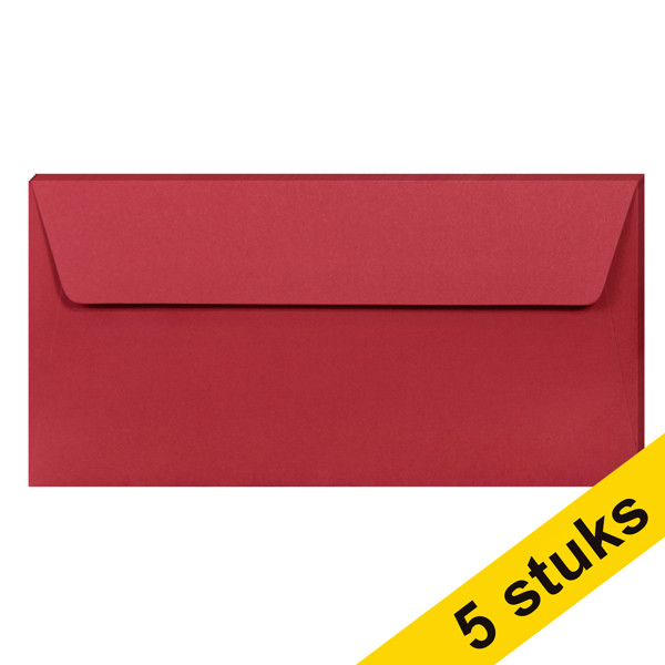 Clairefontaine gekleurde enveloppen intens rood EA5/6 120 g/m² (5 stuks) 26585C 250323 - 1