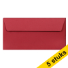 Clairefontaine gekleurde enveloppen intens rood EA5/6 120 g/m² (5 stuks)