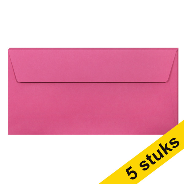 Clairefontaine gekleurde enveloppen intens roze EA5/6 120 g/m² (5 stuks) 26575C 250321 - 1