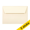 Clairefontaine gekleurde enveloppen ivoor C6 120 g/m² (5 stuks)