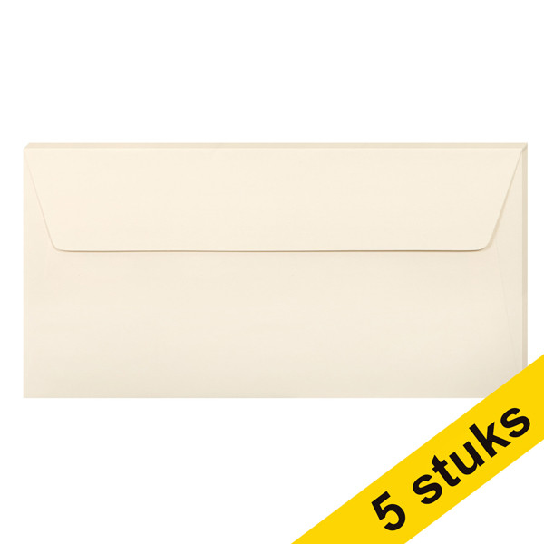 Clairefontaine gekleurde enveloppen ivoor EA5/6 120 g/m² (5 stuks) 26445C 250316 - 1