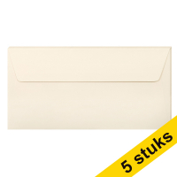Clairefontaine gekleurde enveloppen ivoor EA5/6 120 g/m² (5 stuks) 26445C 250316
