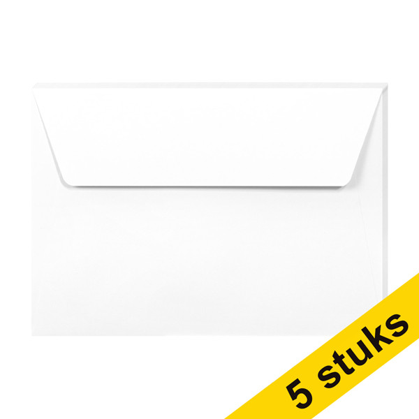 Clairefontaine gekleurde enveloppen wit C6 120 g/m² (5 stuks) 26436C 250327 - 1