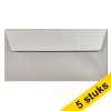 Clairefontaine gekleurde enveloppen zilver EA5/6 120 g/m² (5 stuks)