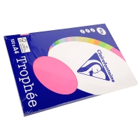 Clairefontaine multipack fluo-roze/geel/groen/oranje 80 g/m² (4 x 25 vellen) 4120 250017