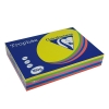 Clairefontaine multipack intens geel/groen/oranje/blauw/roze 160 g/m² (5 x 50 vellen)