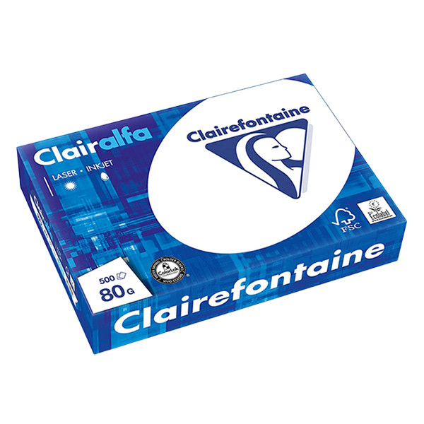 Clairefontaine papier 1 pak van 500 vellen A4 - 80 g/m² 1979C 250397 - 1