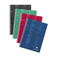 Clairefontaine spiraalschrift A4 90 g/m² 90 vellen geruit 5 mm assorti  (5 stuks) 404562