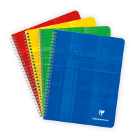 Clairefontaine spiraalschrift A5+ gelijnd 90 g/m² 60 vellen assorti 5 stuks 883C 250424