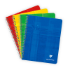 Clairefontaine spiraalschrift A5+ gelijnd 90 g/m² 60 vellen assorti 5 stuks