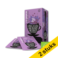 Clipper Aanbieding: 2x Clipper Bio Infusion Berry Burst thee (6 x 25 stuks)  423967
