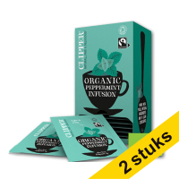 Clipper Aanbieding: 2x Clipper Bio Infusion Peppermint thee (6 x 25 stuks)  423963