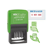 Colop Printer S260/L2 'betaald' tekststempel green line 297994