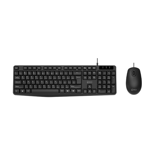 Combi-aanbieding: 123inkt muis met kabel en toetsenbord (QWERTY) 301443 - 1