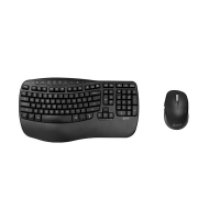 Combi aanbieding: 123inkt ergonomisch draadloos toetsenbord en ergonomische draadloze muis 302908