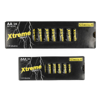 Combi deal: 123accu AA + AAA alkalinebatterijen (2 x 24 stuks) ADR00104