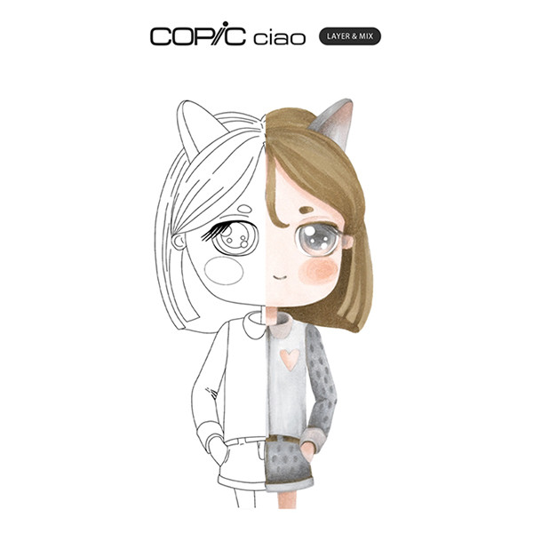 Copic Ciao Layer & Mix markerset Mellow Palette (3 stuks) 220750312 311000 - 3