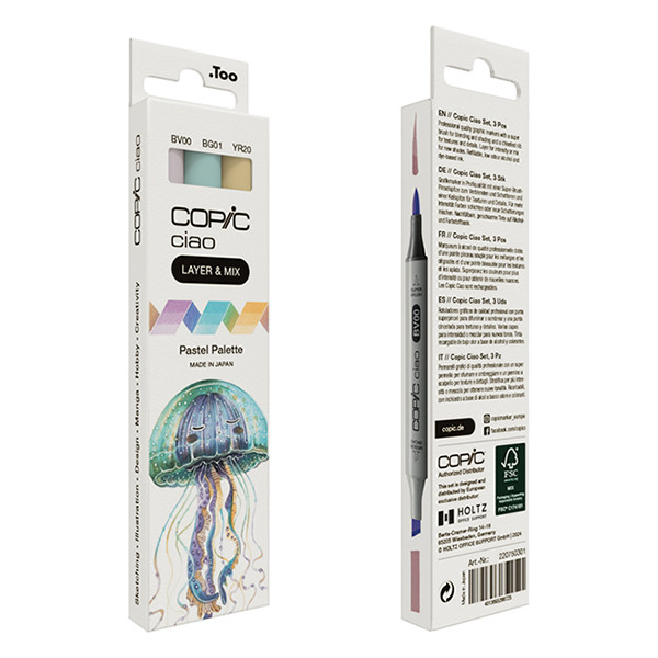 Copic Ciao Layer & Mix markerset Pastel Palette (3 stuks) 220750301 311006 - 4