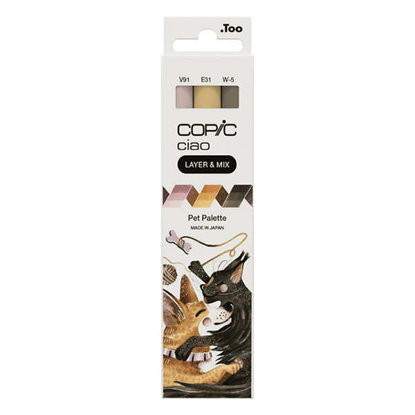 Copic Ciao Layer & Mix markerset Pet Palette (3 stuks) 220750302 311008 - 1