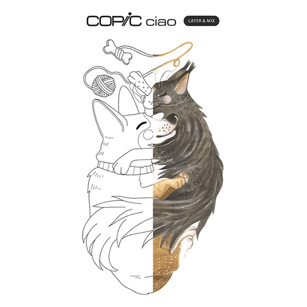 Copic Ciao Layer & Mix markerset Pet Palette (3 stuks) 220750302 311008 - 3