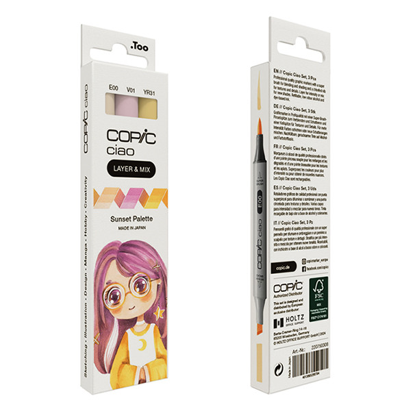 Copic Ciao Layer & Mix markerset Sunset Palette (3 stuks) 220750308 311004 - 4