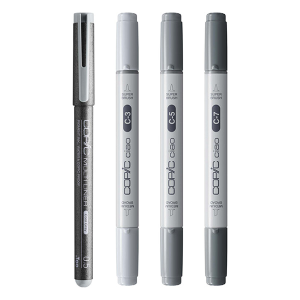 Copic Ciao Shade markerset Dark Cool Grey (4 stuks) 22075422 311031 - 2