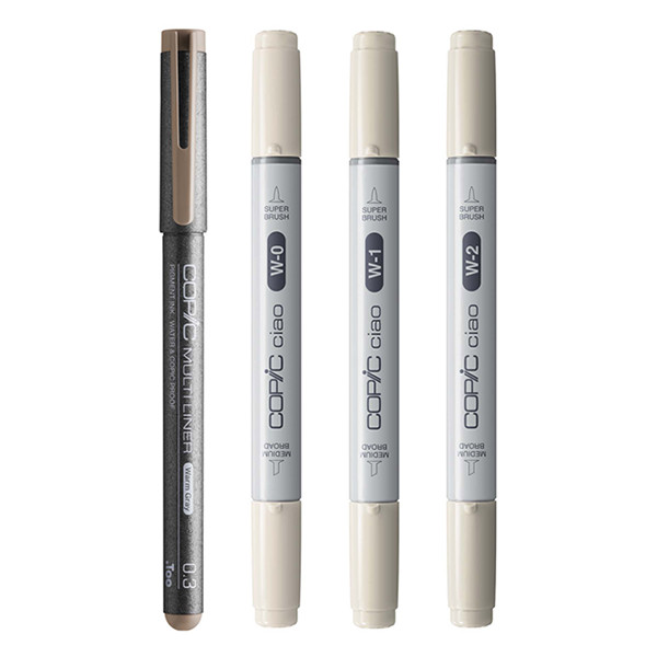 Copic Ciao Shade markerset Light Warm Grey (4 stuks) 22075421 311030 - 2