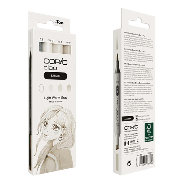 Copic Ciao Shade markerset Light Warm Grey (4 stuks) 22075421 311030 - 4