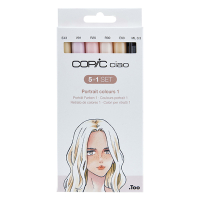 Copic Ciao markerset Portrait Colours 1 (6 stuks) 22075552 311012