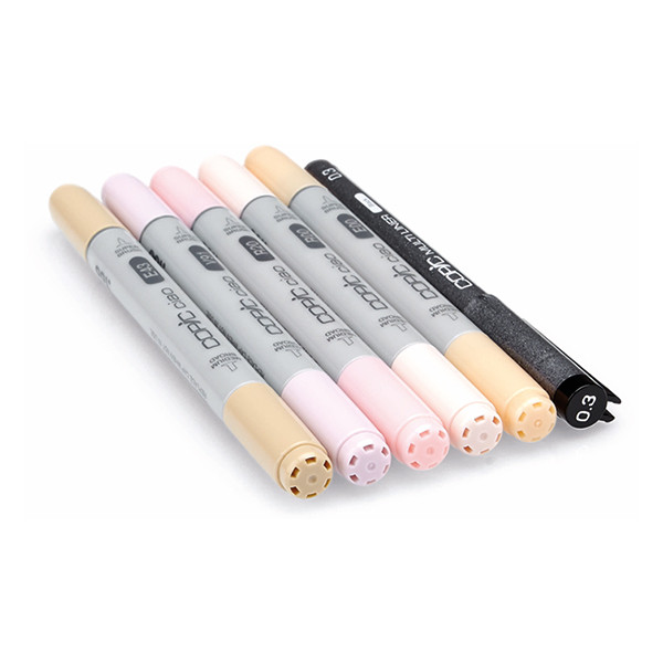 Copic Ciao markerset Portrait Colours 1 (6 stuks) 22075552 311012 - 2